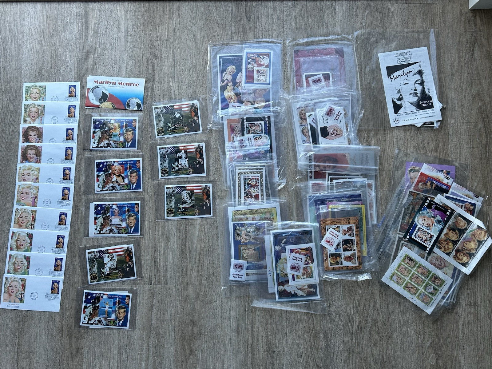 Marilyn Monroe Collectible Lot - Ticket Stamp