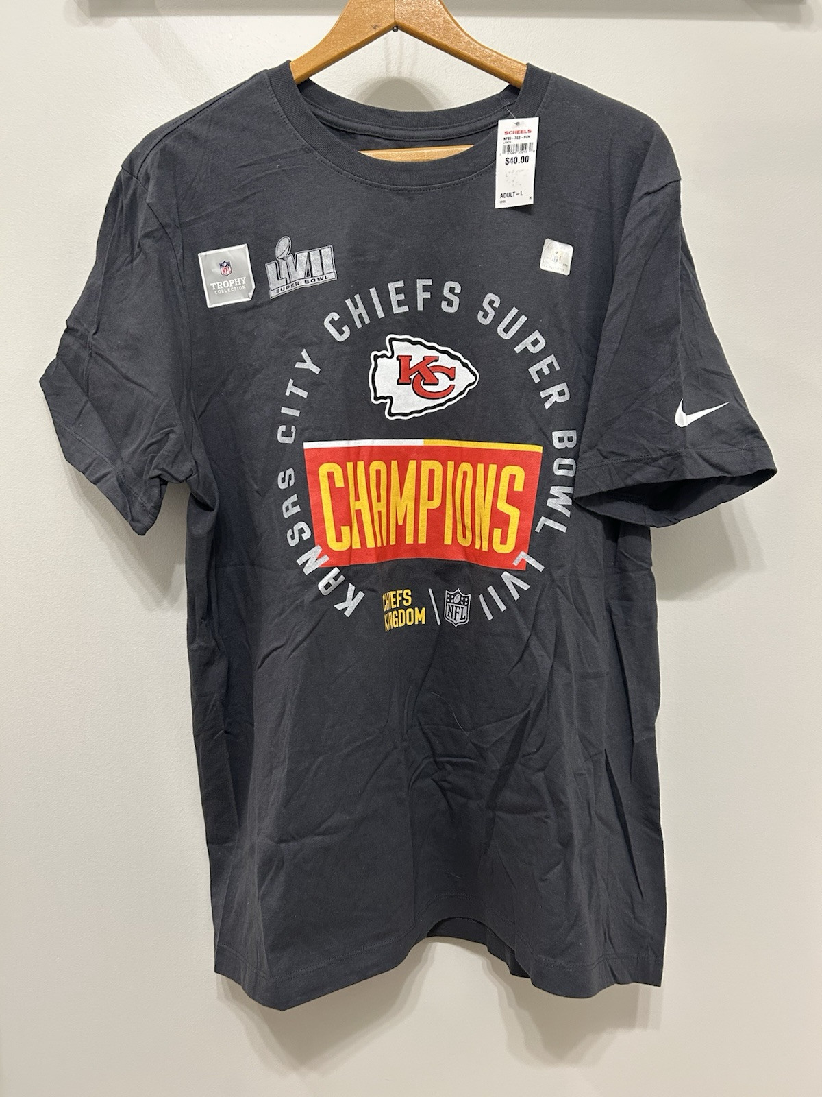 NWT Nike NFL Cheif’s Super Bowl T-shirt Men’s Size Large Kansas City Football