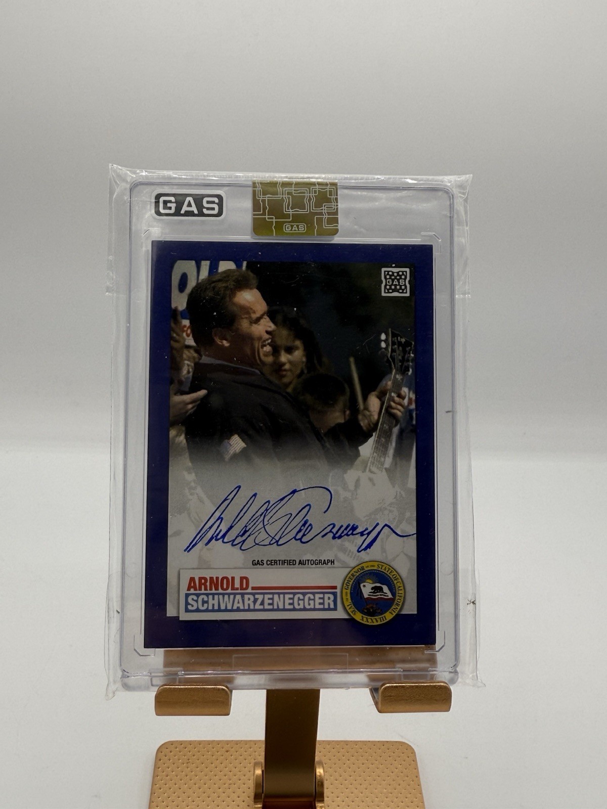 2023 GAS Governor Blue 02/10 Arnold Schwarzenegger #G-2 Auto