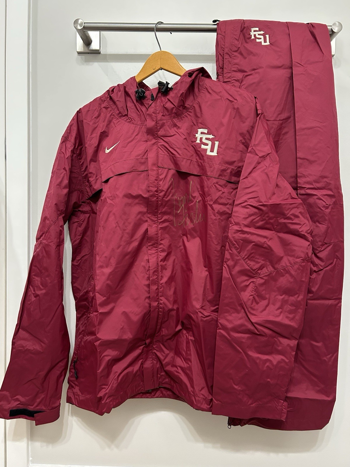 Jimbo Fisher Signed Nike Florida State Seminoles Authentic Jacket And Pants JSA