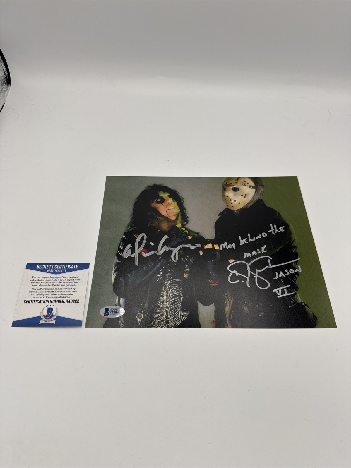 Autographed Alice Cooper & C. J. Graham Inscribed Beckett Certified