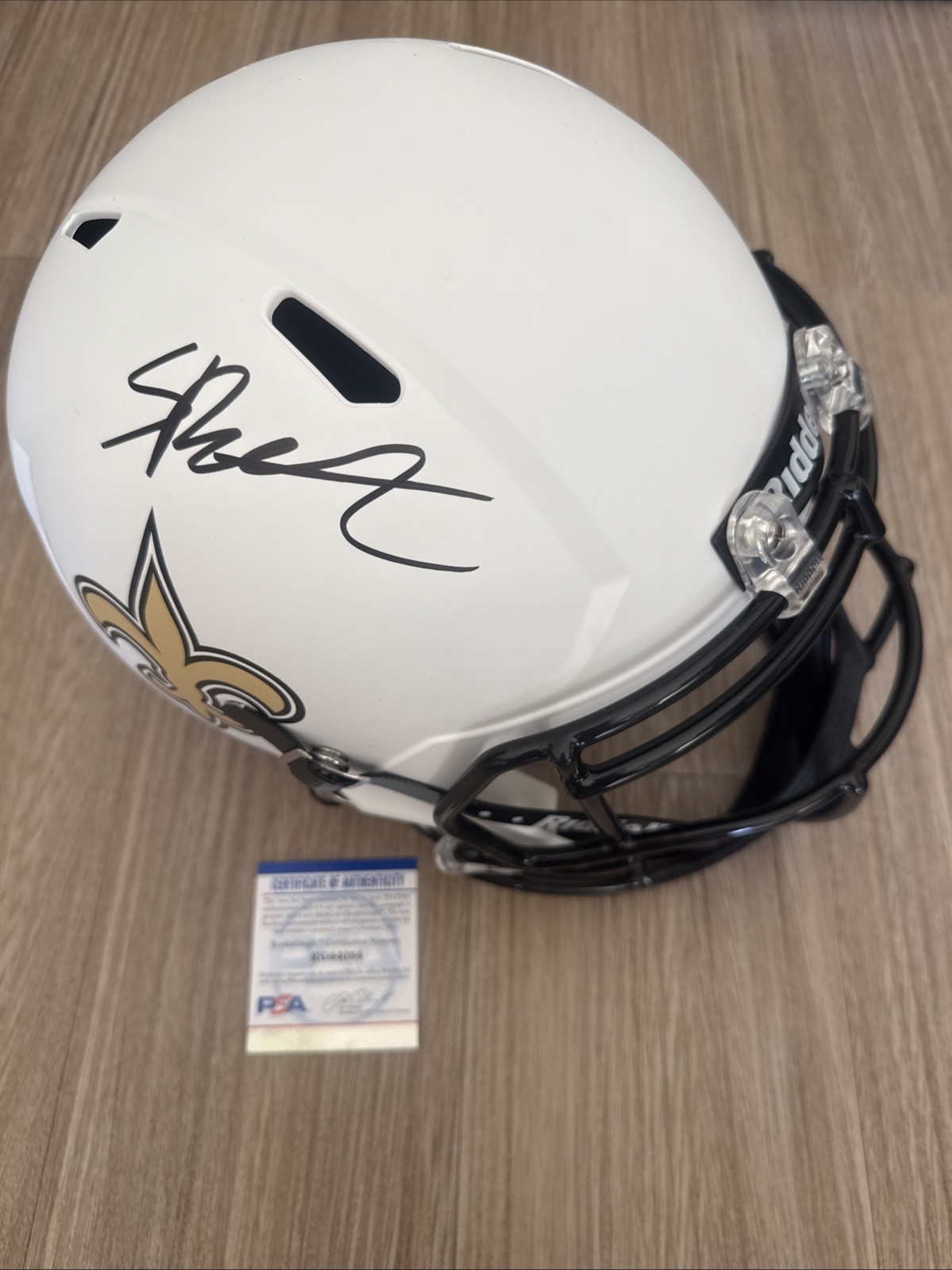 Spencer Rattler Signed New Orleans Saints Full Size Speed Helmet PSA/DNA