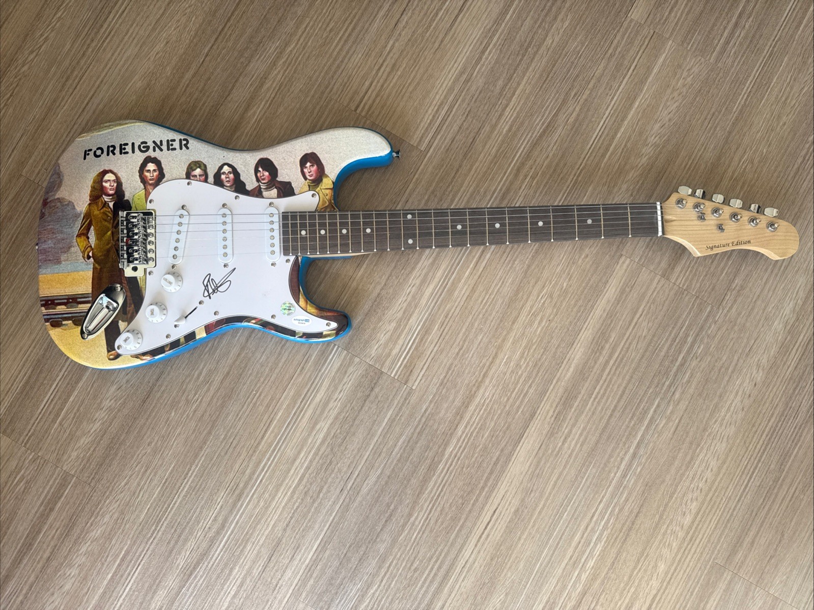 Bruce Watson Foreigner Signed Custom Electric Guitar w/ COA Authentication