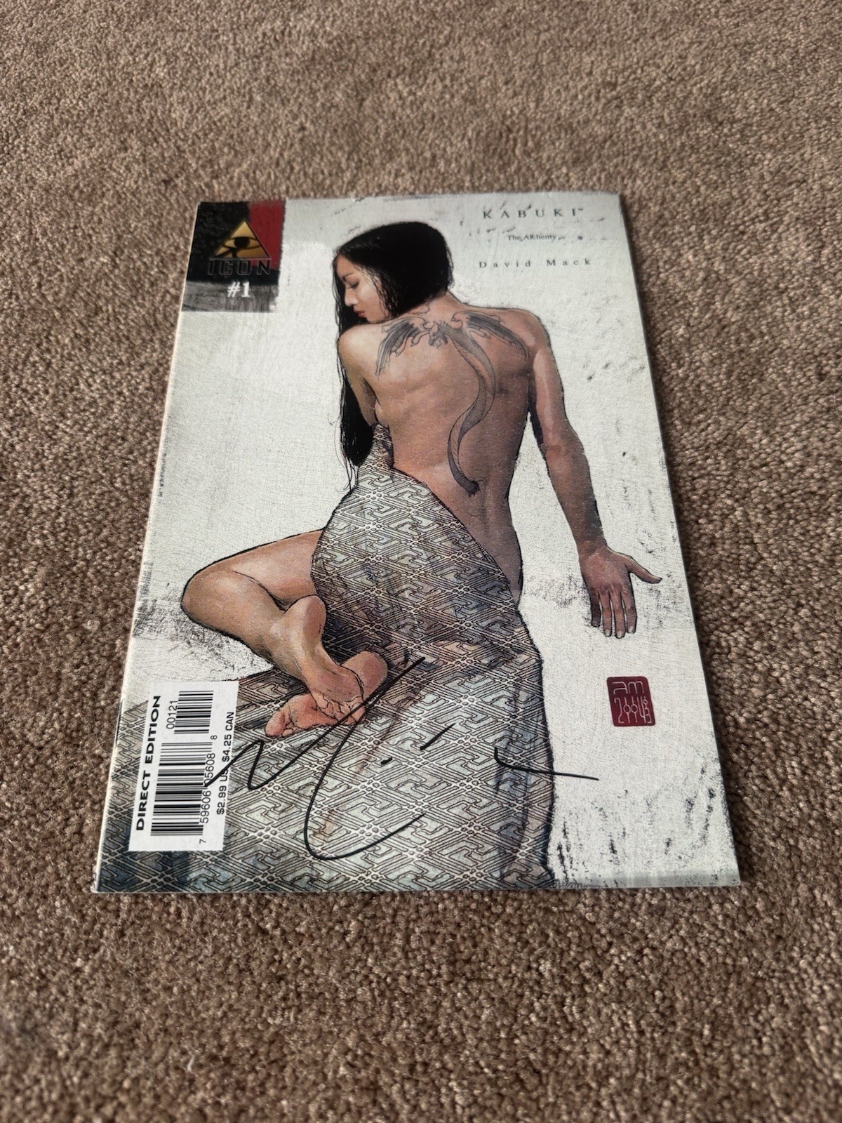 Kabuki The Alchemy #1 Signed Autographed David Mack Marvel Icon Comic