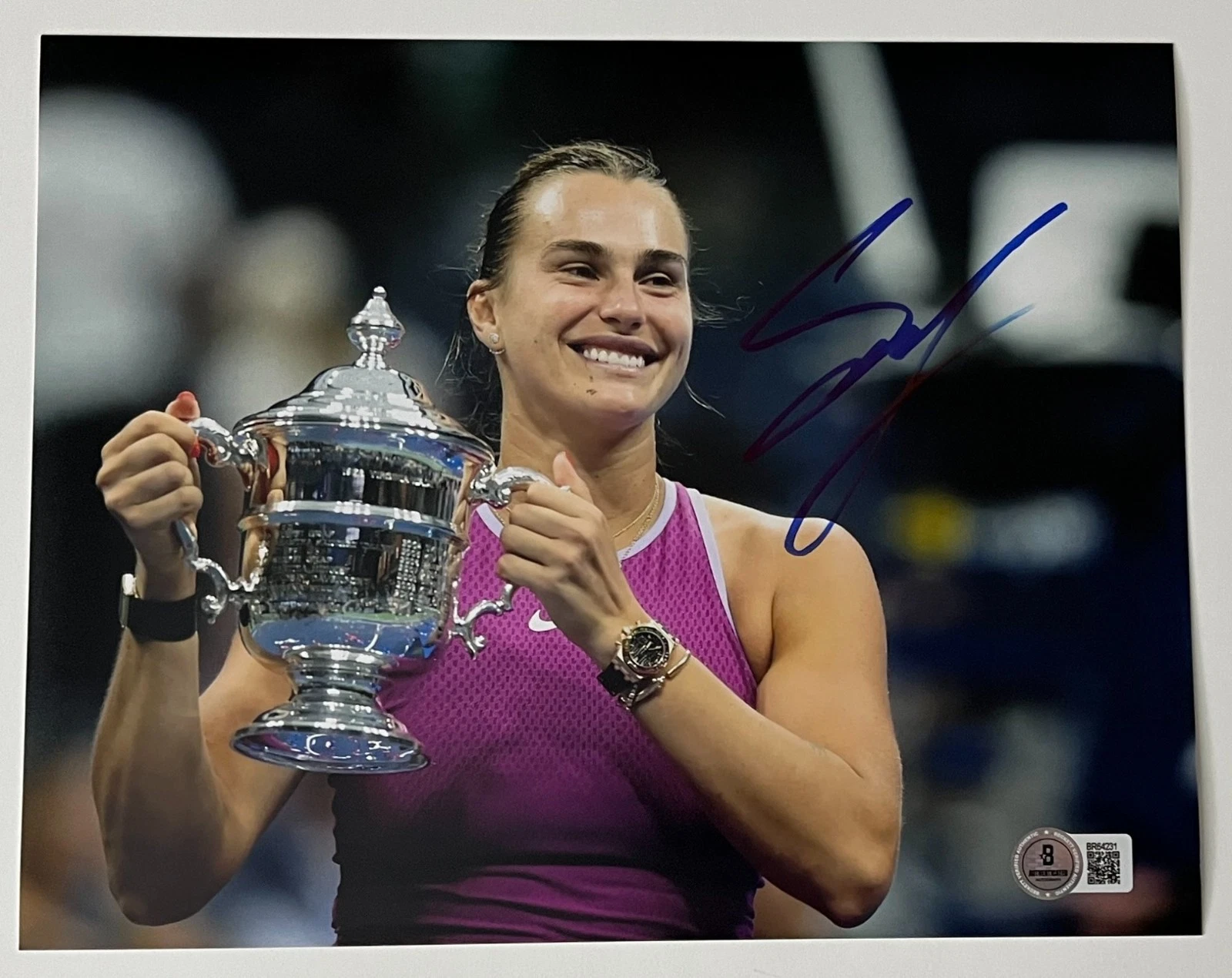 ARYNA SABALENKA SIGNED AUTOGRAPH 8x10 PHOTO B w/EXACT VIDEO PROOF & BECKETT COA