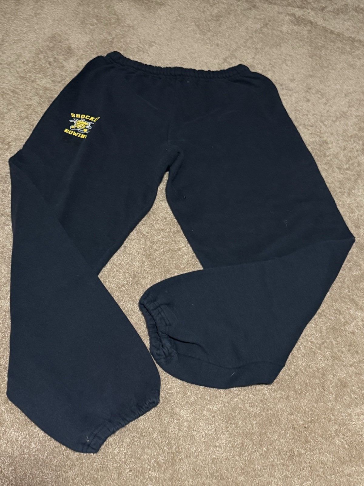 Vintage Wichita State Shockers Rowing Sweatpants Mens L Black Joggers WSU