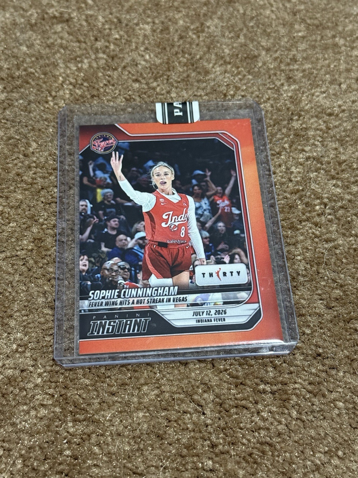 2026 Panini Instant Sophie Cunningham #238 Orange /30 Indiana Fever WNBA