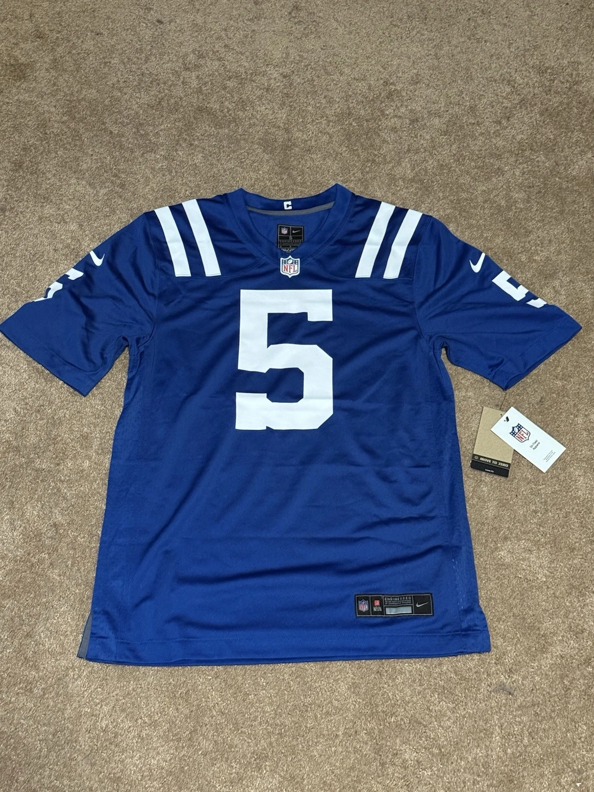 NWT Nike Anthony Richardson #5 Indianapolis Colts Game Jersey Men's S Blue