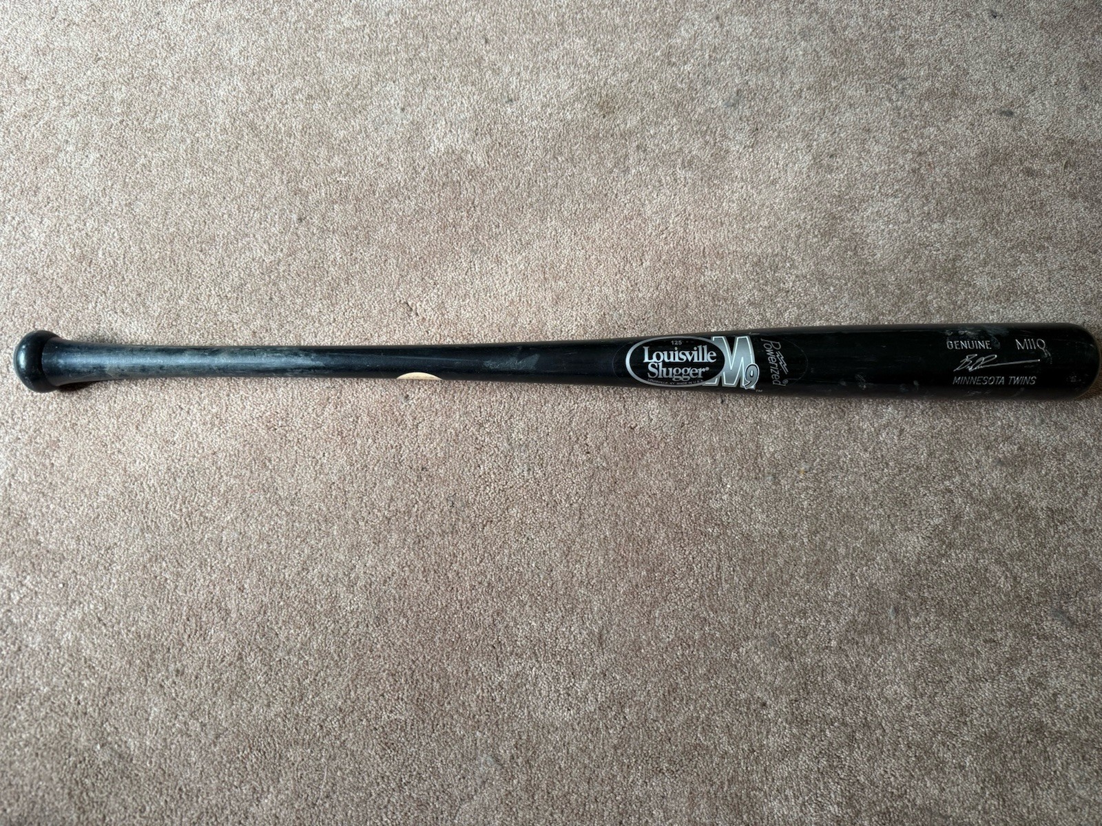 Ben Revere Louisville Slugger M9 TPX Maple M110 Minnesota Twins Bat #11 Knob