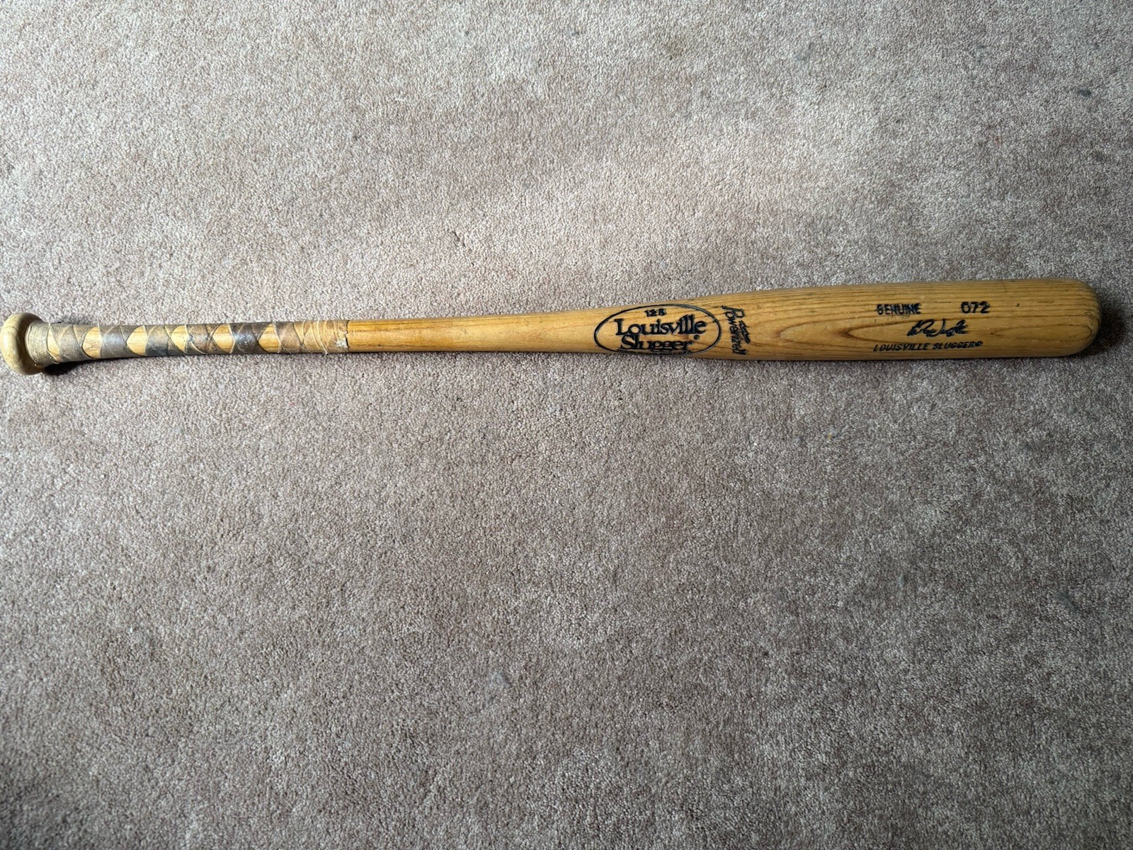 Tony La Russa Louisville Slugger Genuine O72 Ash Bat 125 Powerized Used #49