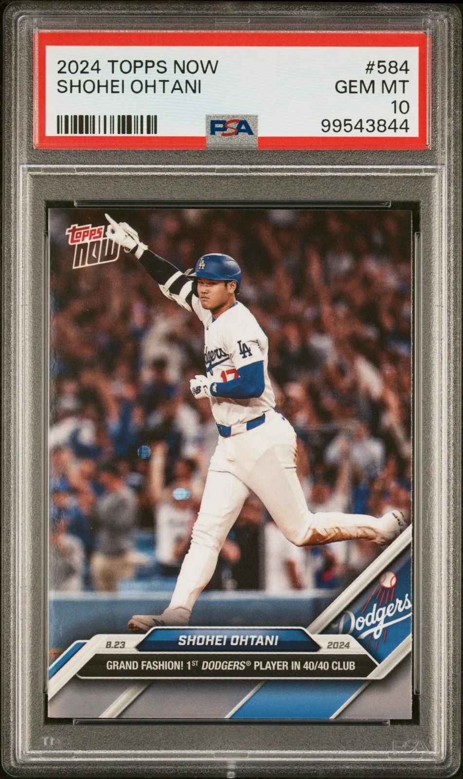 Graded 2024 Topps Now Shohei Ohtani #584 Baseball Card PSA 10 Gem Mint