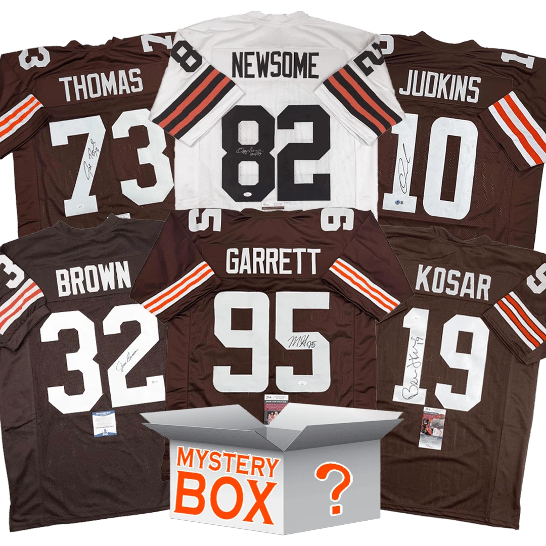 Autographed/Signed Cleveland Jersey Mystery Box PSA JSA or Beckett COA