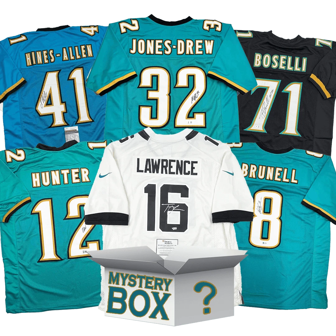 Autographed/Signed Jacksonville Jersey Mystery Box with PSA JSA BAS COA