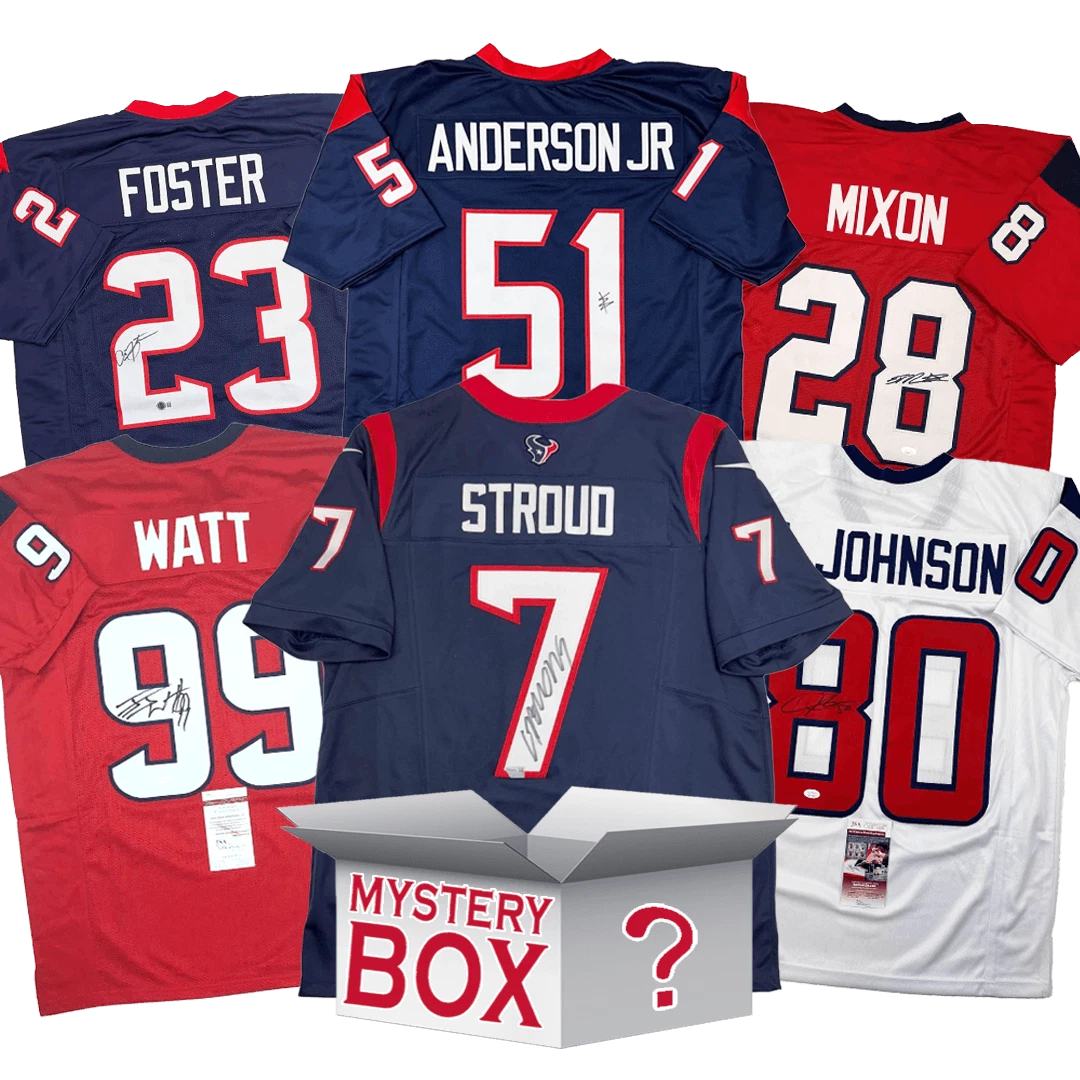 Autographed/Signed Houston Jersey Mystery Box PSA JSA or Beckett COA