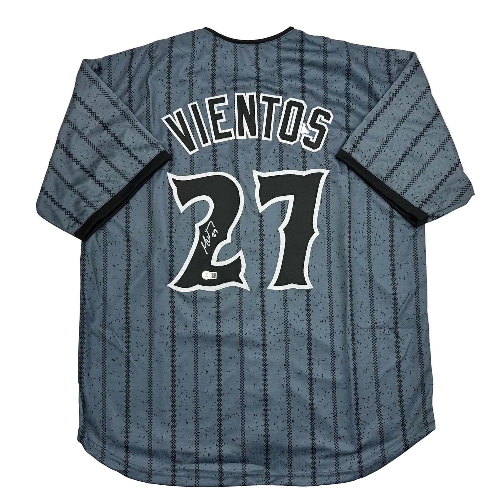 Autographed/Signed Mark Vientos New York CIty Connect Grey Jersey BAS COA