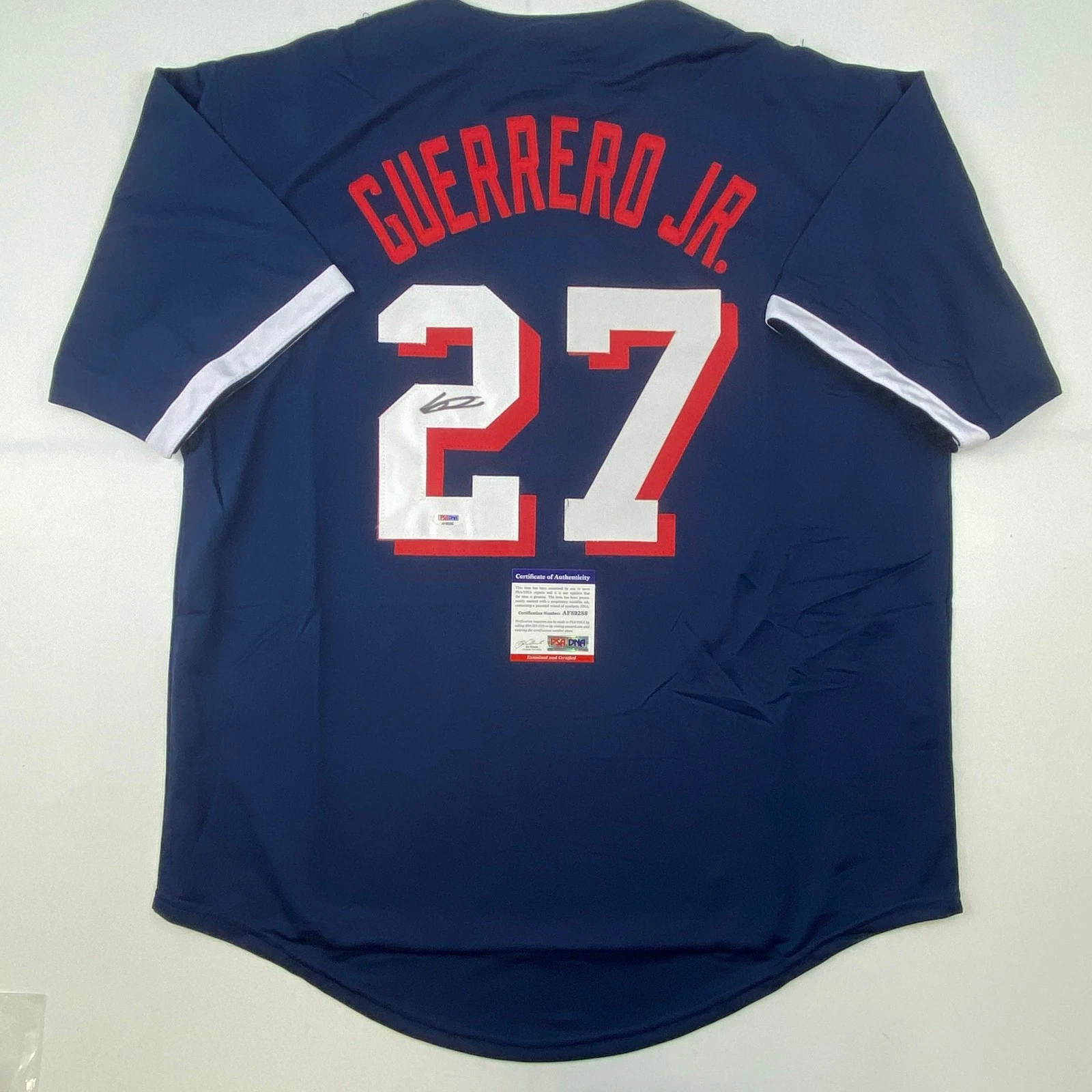 Signed Vladimir Vlad Guerrero Jr All-Star Game Blue Jersey PSA COA