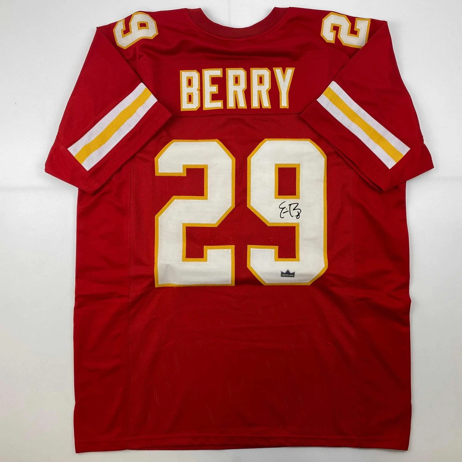 Facsimile Autographed Eric Berry Kansas City Red Jersey Size Men's XL