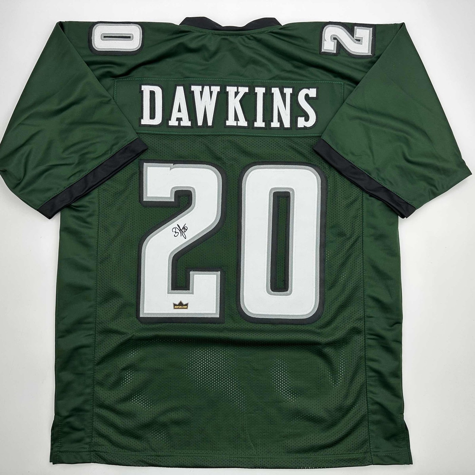 Facsimile Autographed Brian Dawkins Philadelphia Green Jersey Men's XL