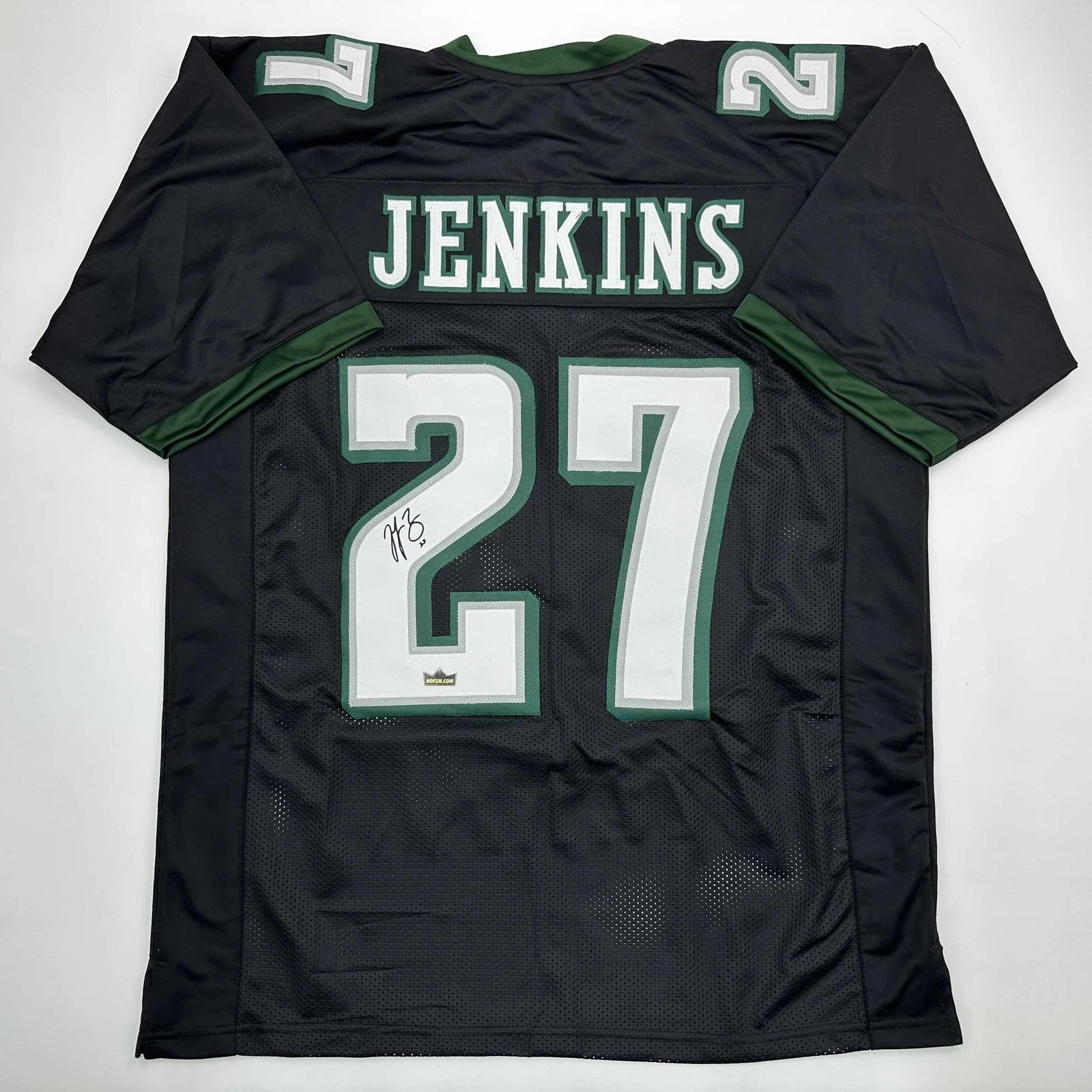 Facsimile Autographed Malcolm Jenkins Philadelphia Black Jersey Men's XL