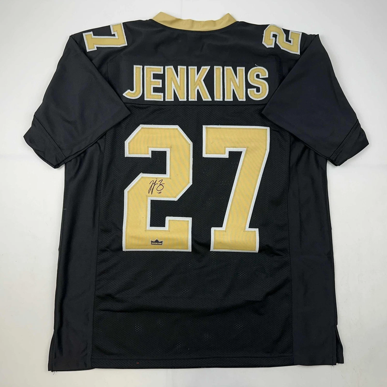 Facsimile Autographed Malcolm Jenkins New Orleans Black Jersey Men's XL