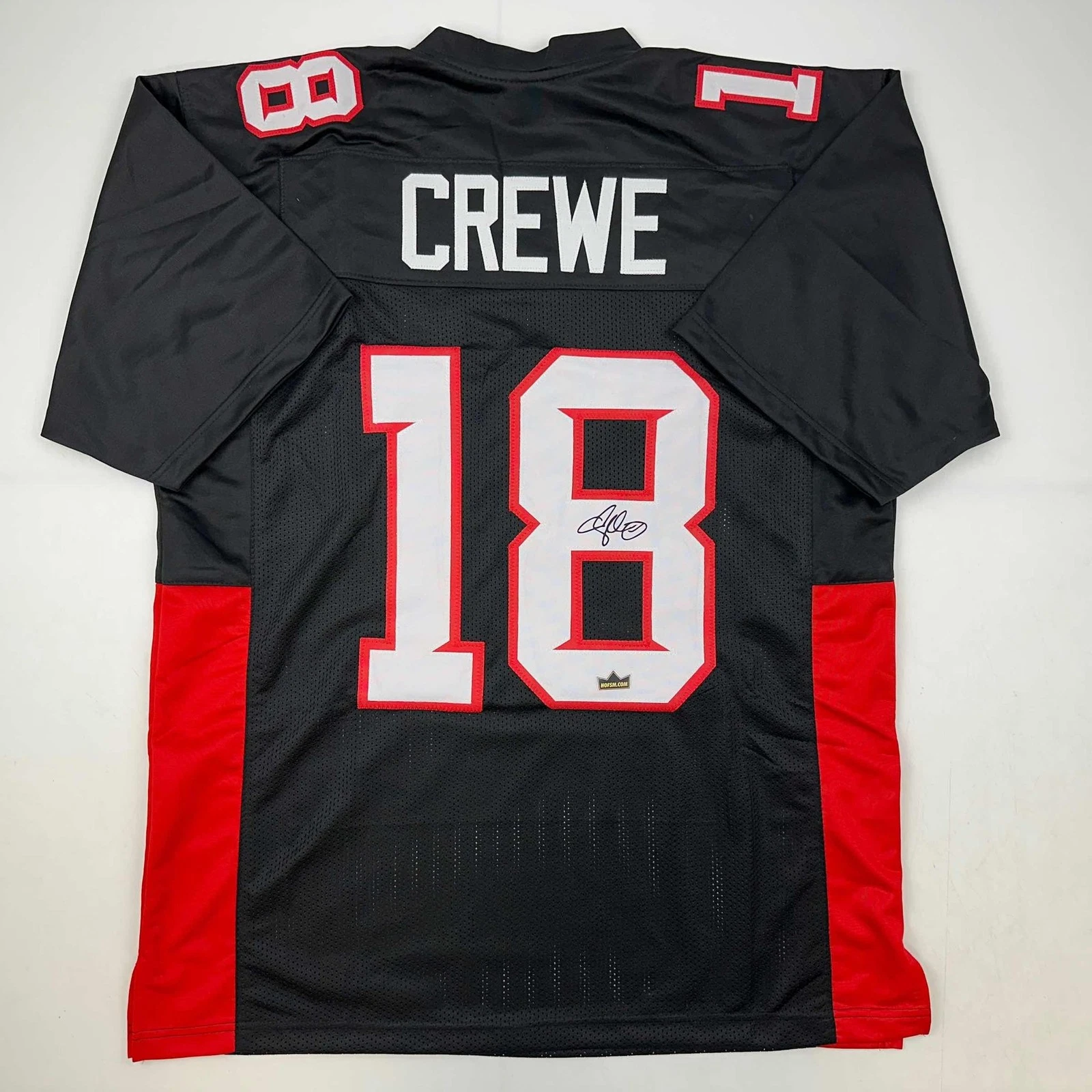 Facsimile Autographed Adam Sandler Paul Crewe Black Jersey Size Men's XL