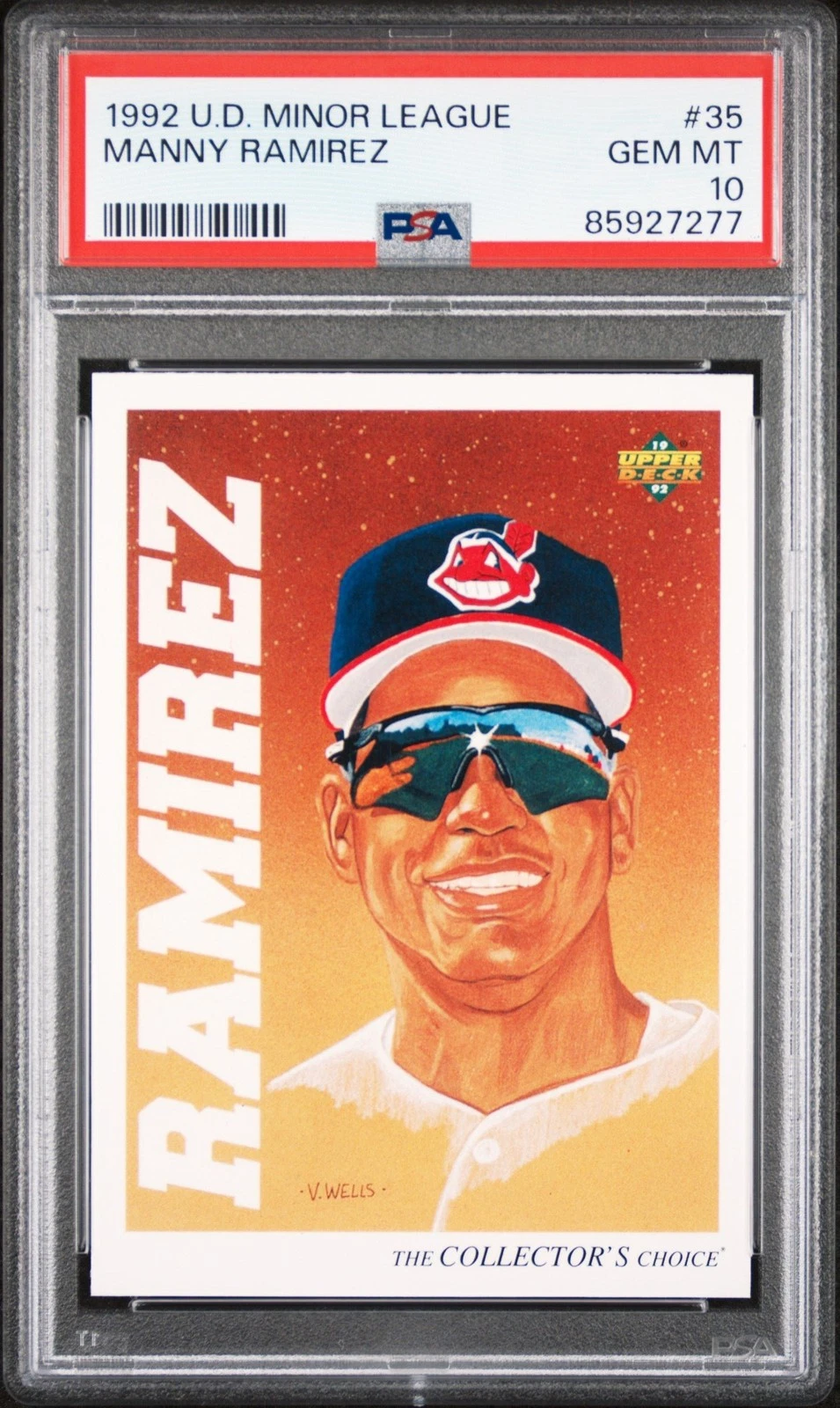 Graded 1992 Upper Deck Minor League Manny Ramirez #35 RC Card PSA 10