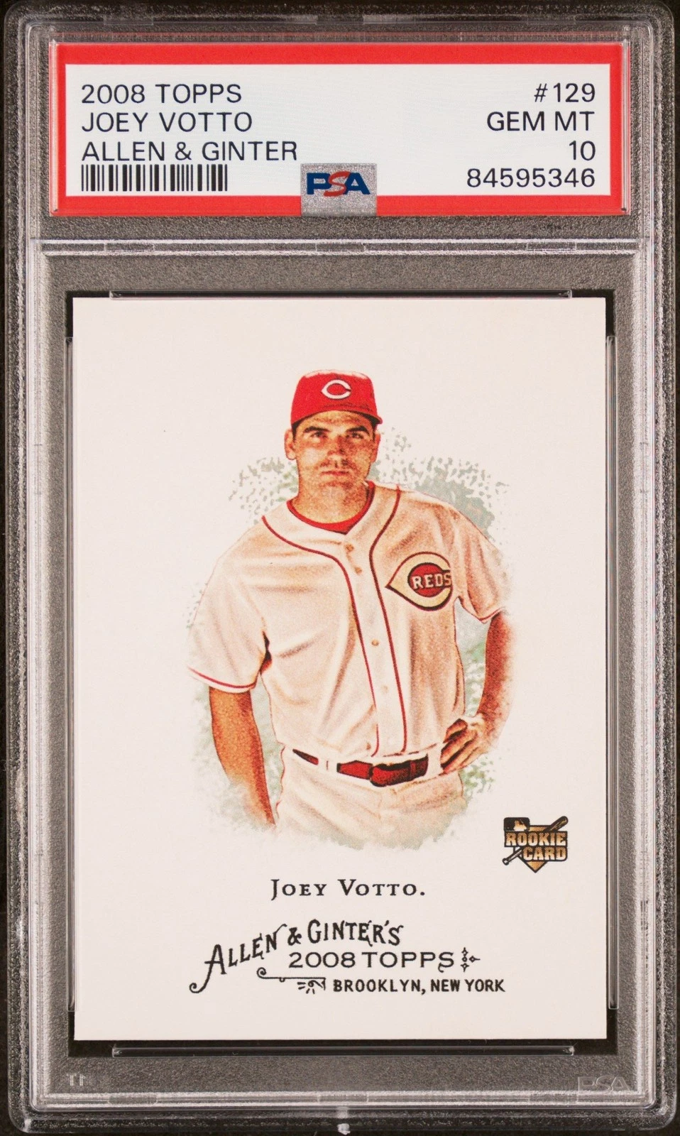 Graded 2008 Topps Allen & Ginter Joey Votto #129 Rookie RC Card PSA 10
