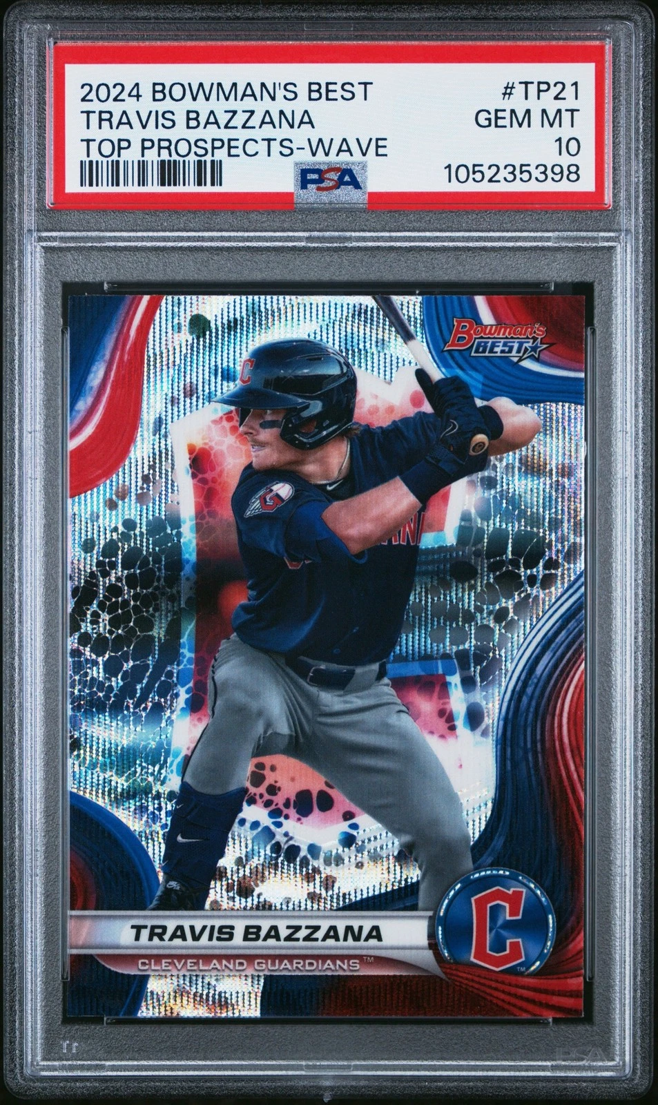Graded 2024 Bowmans Best Travis Bazzana #TP21 Top Pros Wave Card PSA 10