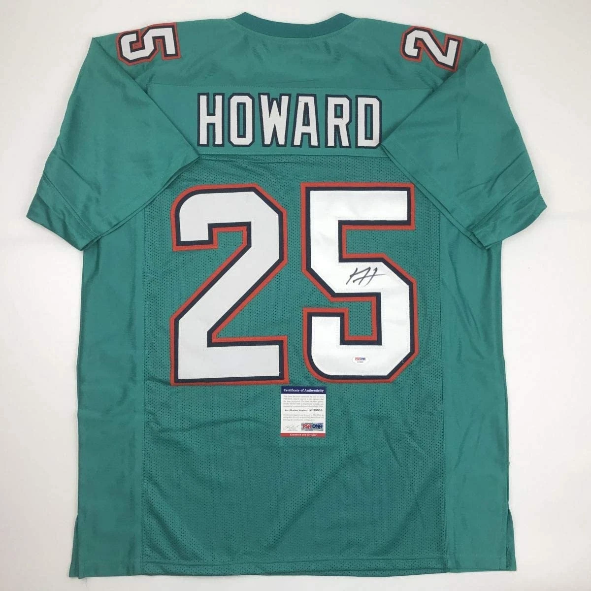 Autographed/Signed XAVIEN HOWARD Miami Teal Jersey PSA/DNA COA Auto