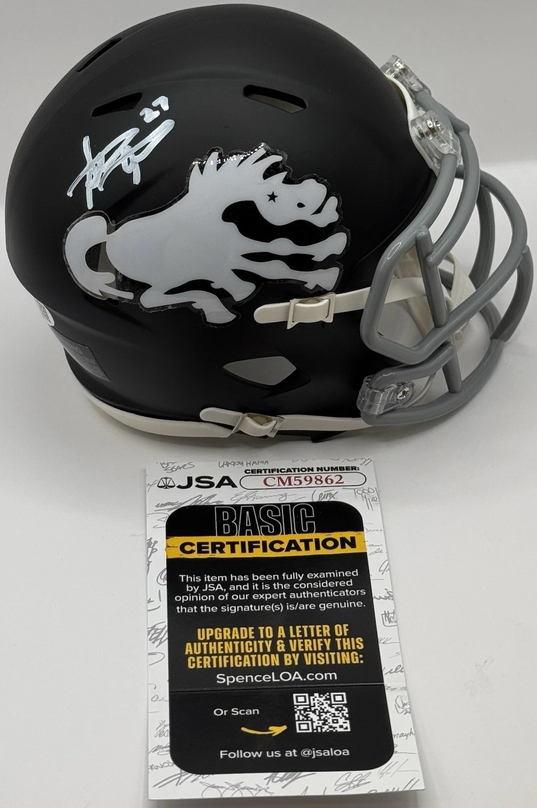 Steve Atwater Signed Autographed Denver Broncos Mini Helmet JSA COA
