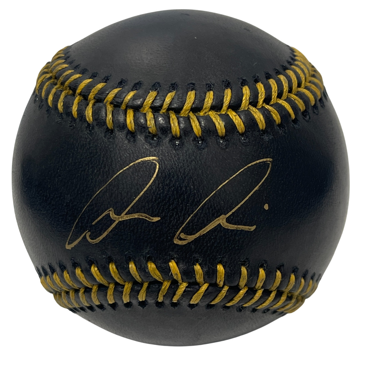Luis Medina Signed Black Rawlings ROMLB Baseball PSA ITP COA Athletics