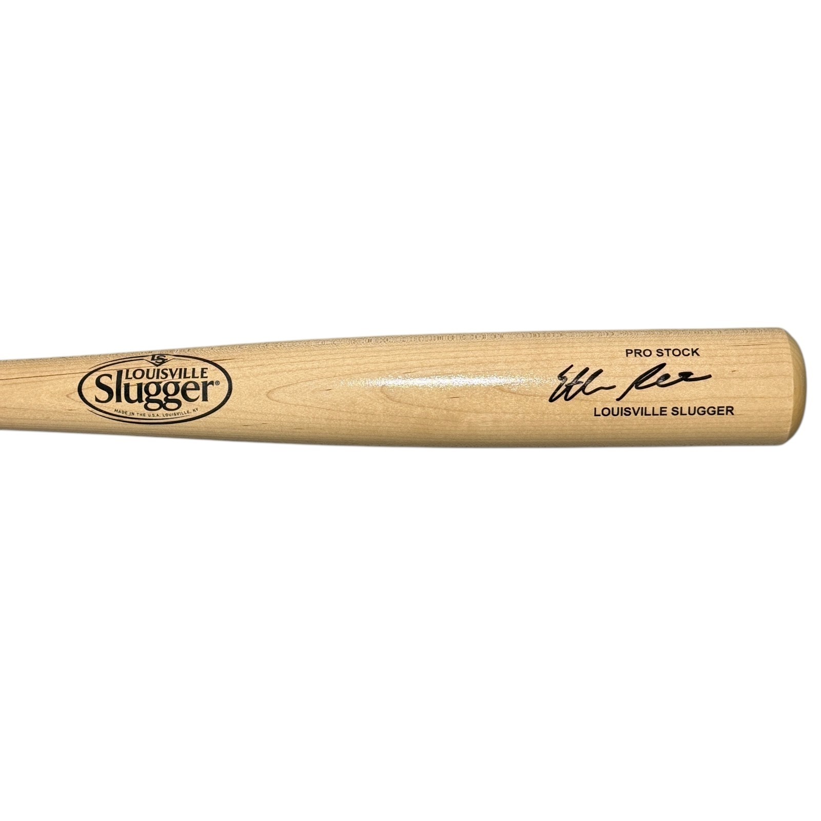 Ethan Petry Signed Natural Louisville Slugger Bat JSA Witness COA Nationals
