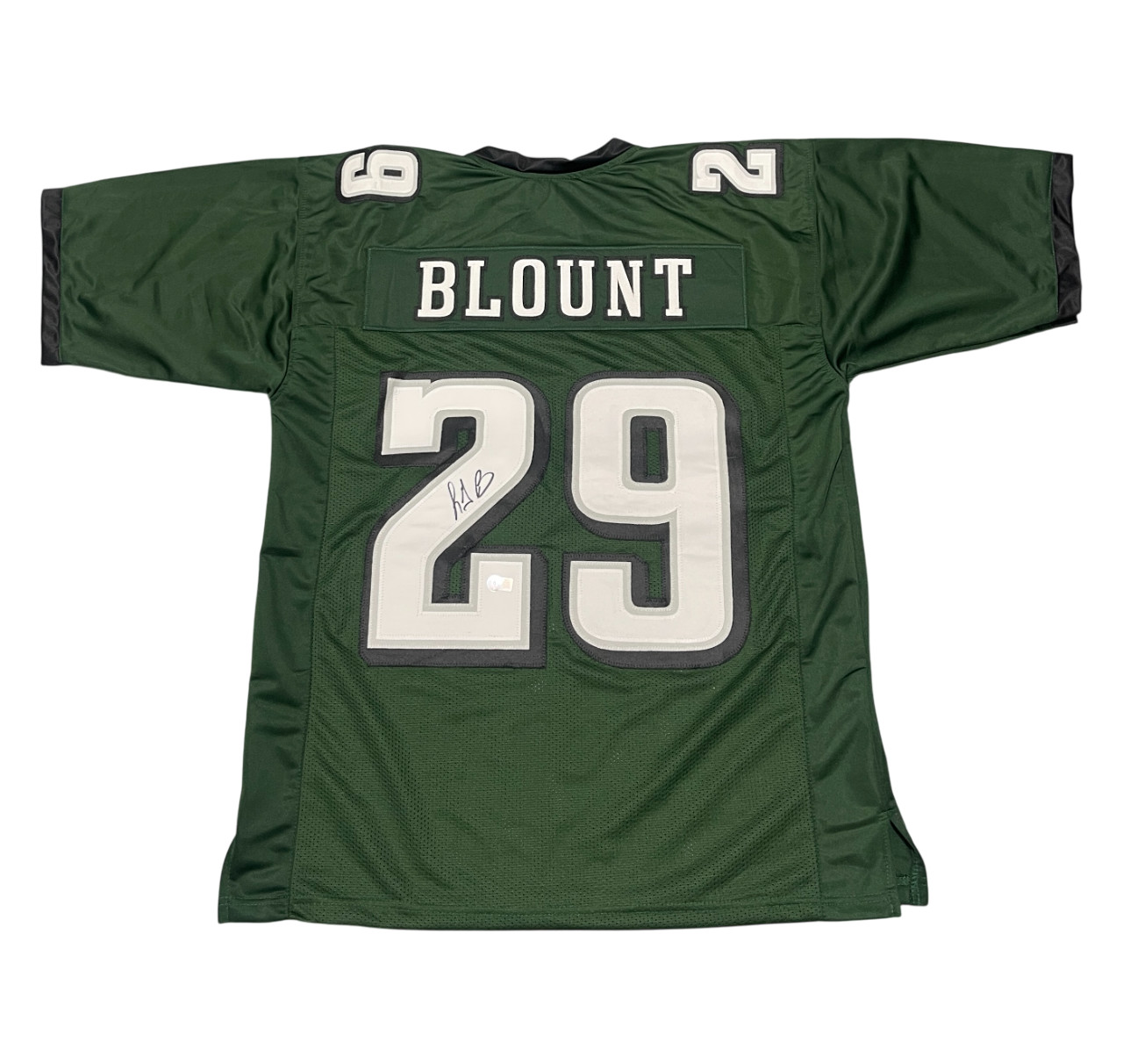 LeGarrette Blount Signed Eagles Custom Jersey Beckett Witness BAS COA