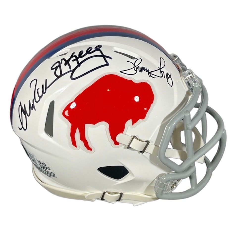 Kelly Reed Thomas Triple Signed Bills TB Mini Helmet Beckett Witness BAS COA