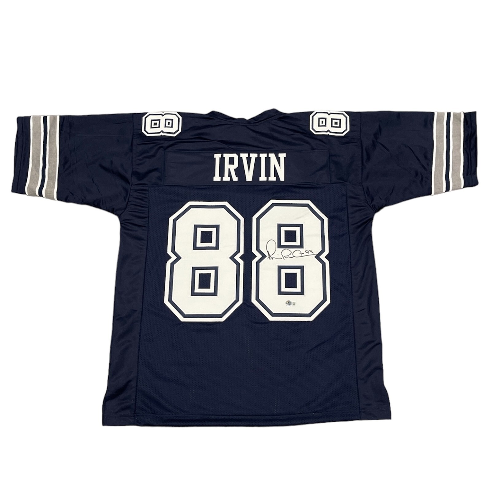 Michael Irvin Signed Dallas Cowboys Custom Jersey Beckett Witness BAS COA