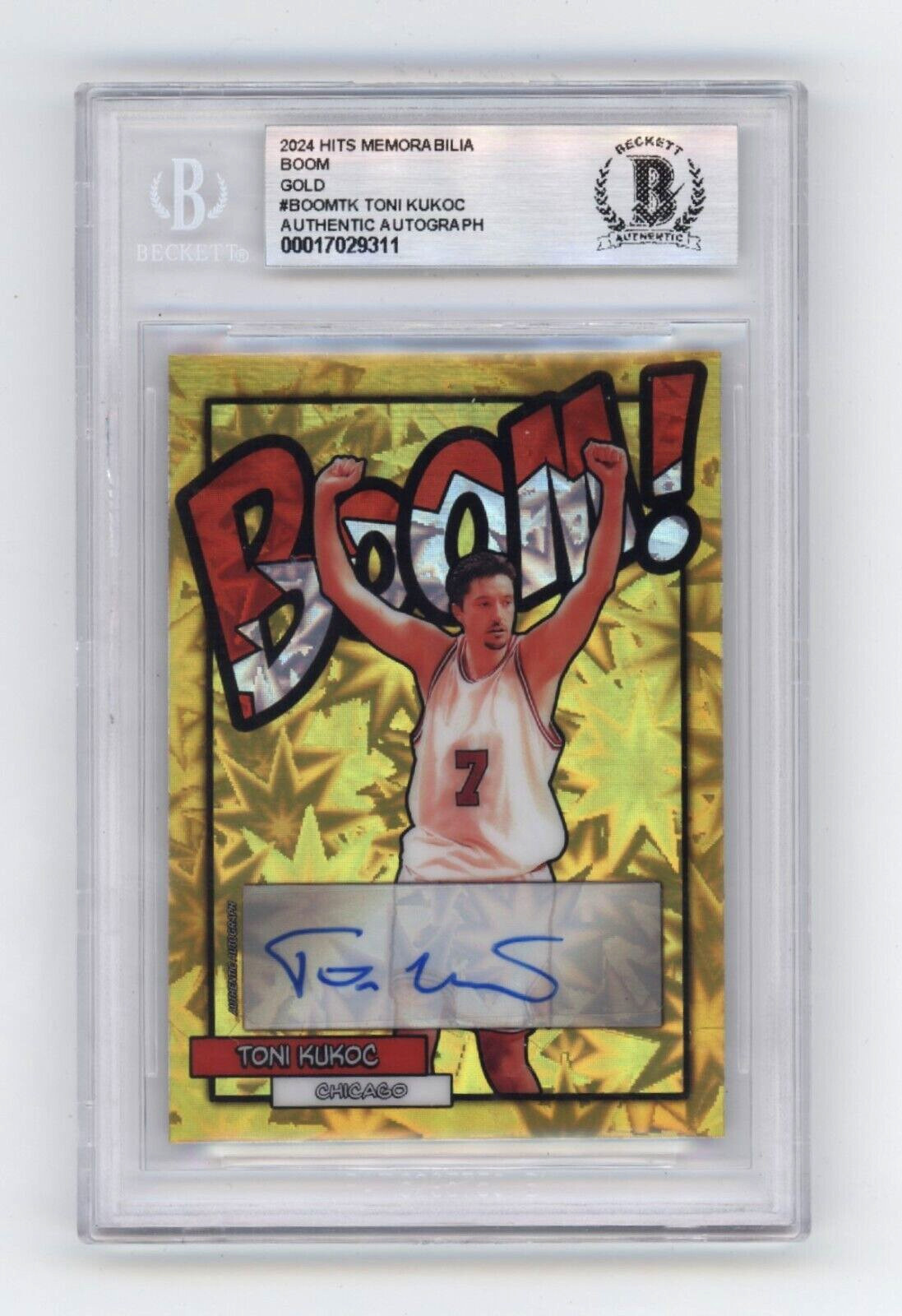 Toni Kukoc 2024 Hits Memorabilia BOOM Gold #/10 Signed BGS BAS Auto Bulls