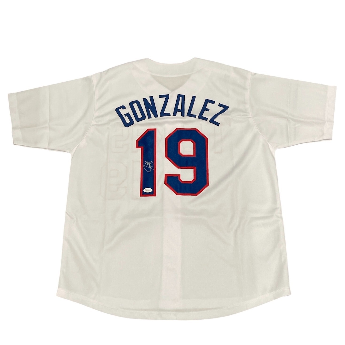 Juan Gonzalez Signed Auto Autographed Texas Rangers Jersey JSA COA