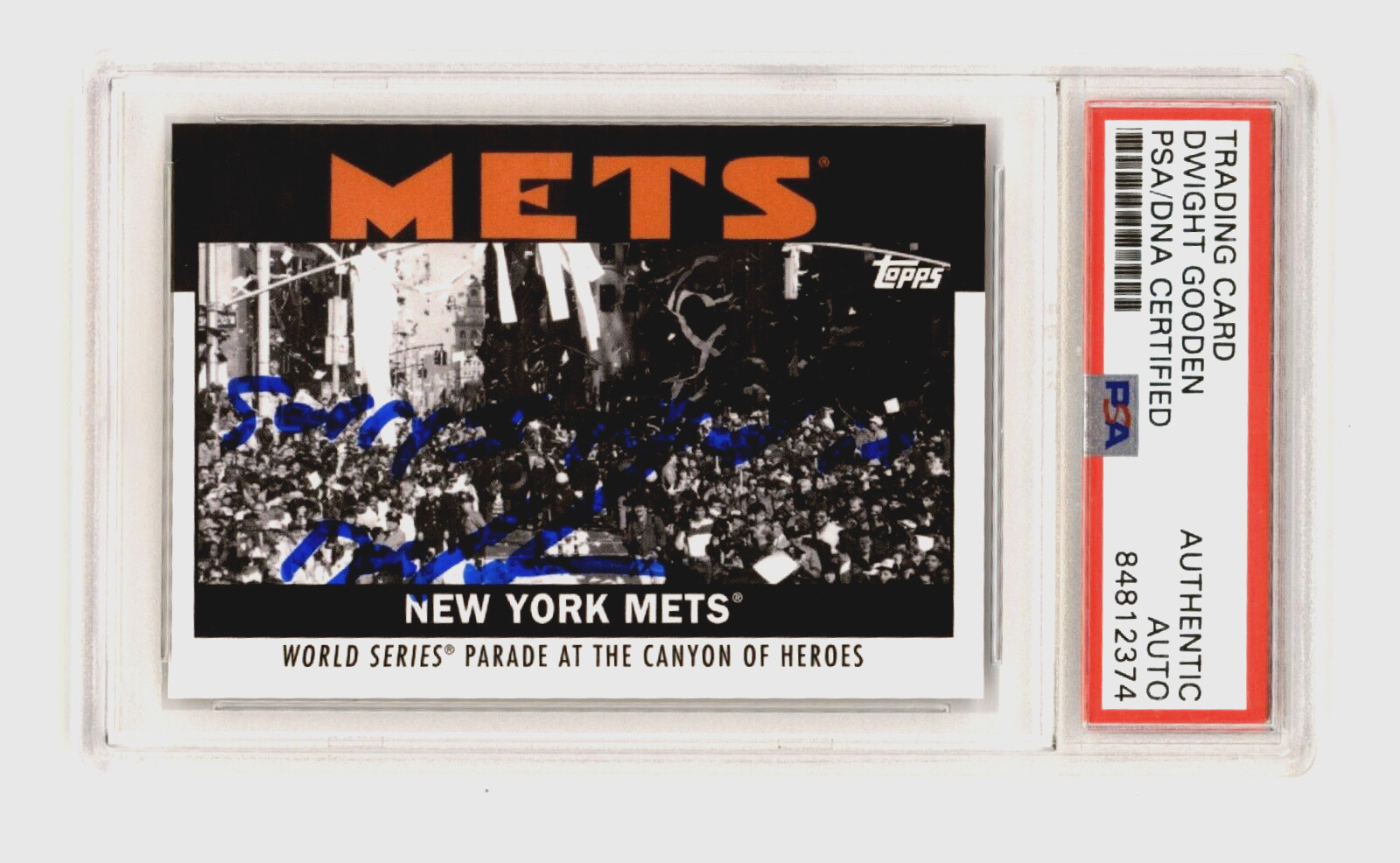 Dwight Doc Gooden 2021 Topps Once Upon a Time in Queens Sorry Missed It PSA Auto