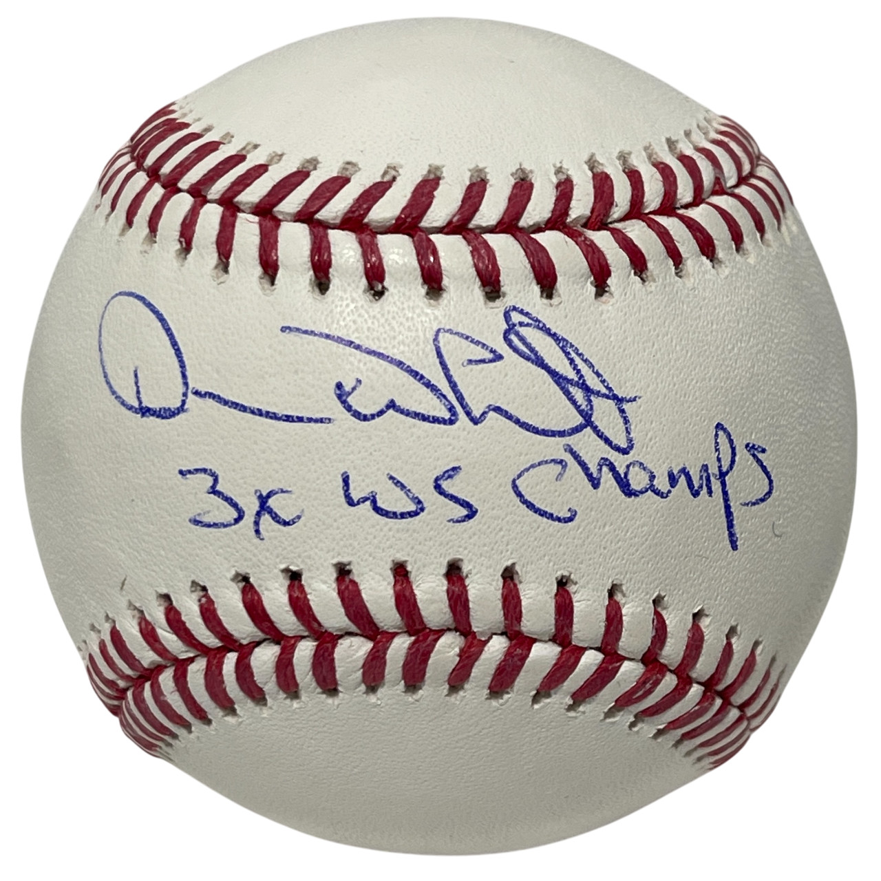 Devon White Signed Rawlings ROMLB Baseball w/ 3 WS Champs Beckett Wit BAS COA