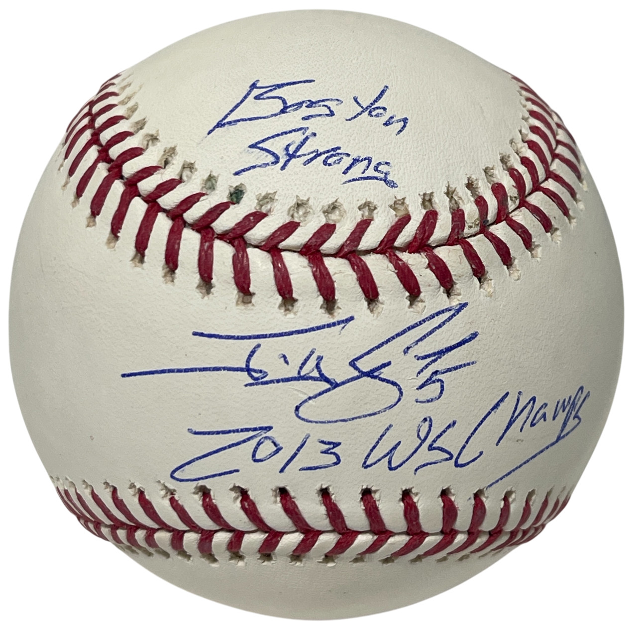 Jonny Gomes Signed ROMLB Baseball w/ 2 Ins Beckett Witness BAS COA