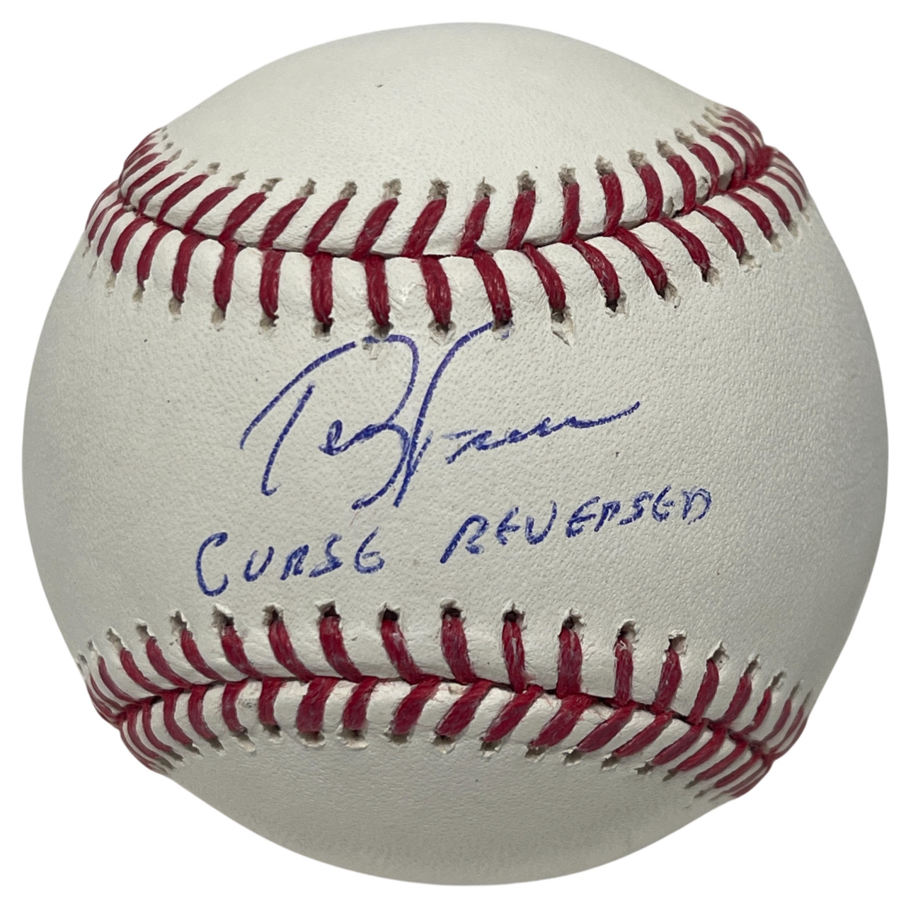 Terry Francona Signed ROMLB Baseball w/ Curse Reversed Beckett Witness BAS COA