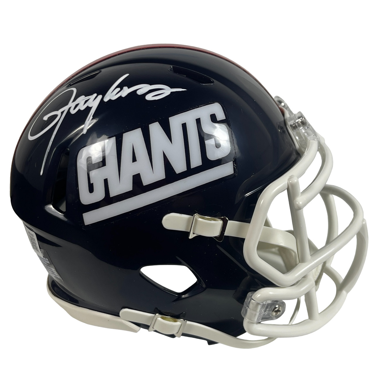 Lawrence Taylor Signed New York Giants TB Mini Helmet Beckett Witness BAS COA