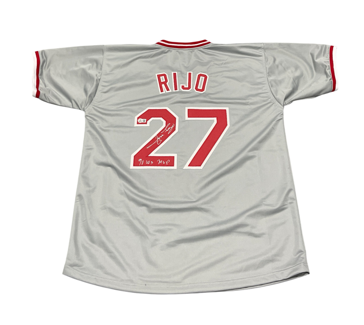Jose Rijo Signed Cincinnati Reds Custom Jersey w/ 90 WS MVP Beckett Wit BAS COA