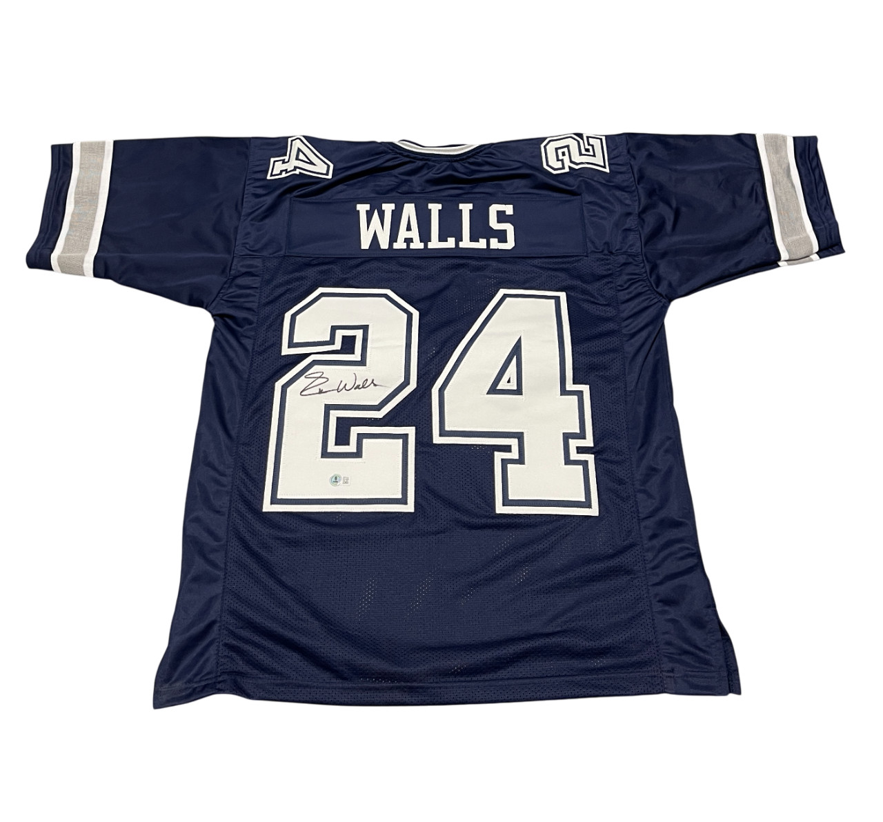 Everson Walls Signed Dallas Cowboys Custom Jersey Beckett Witness BAS COA