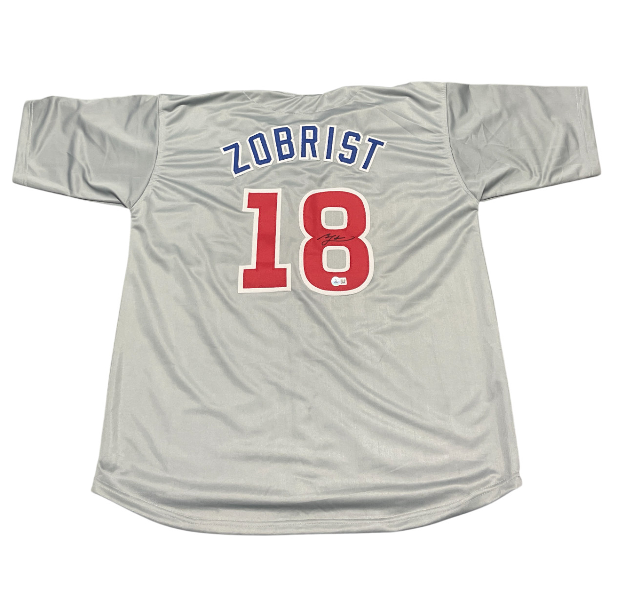 Ben Zobrist Signed Chicago Cubs Custom Jersey Beckett Witness BAS COA