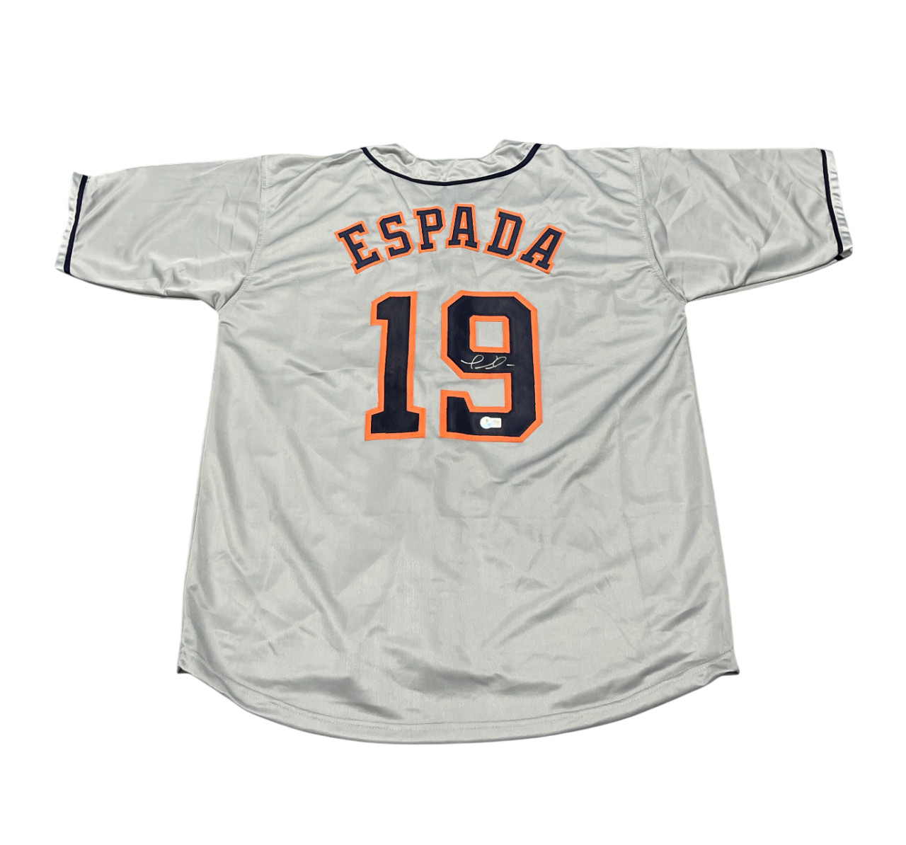 Joe Espada Signed Houston Astros Custom Jersey Beckett Witness BAS COA