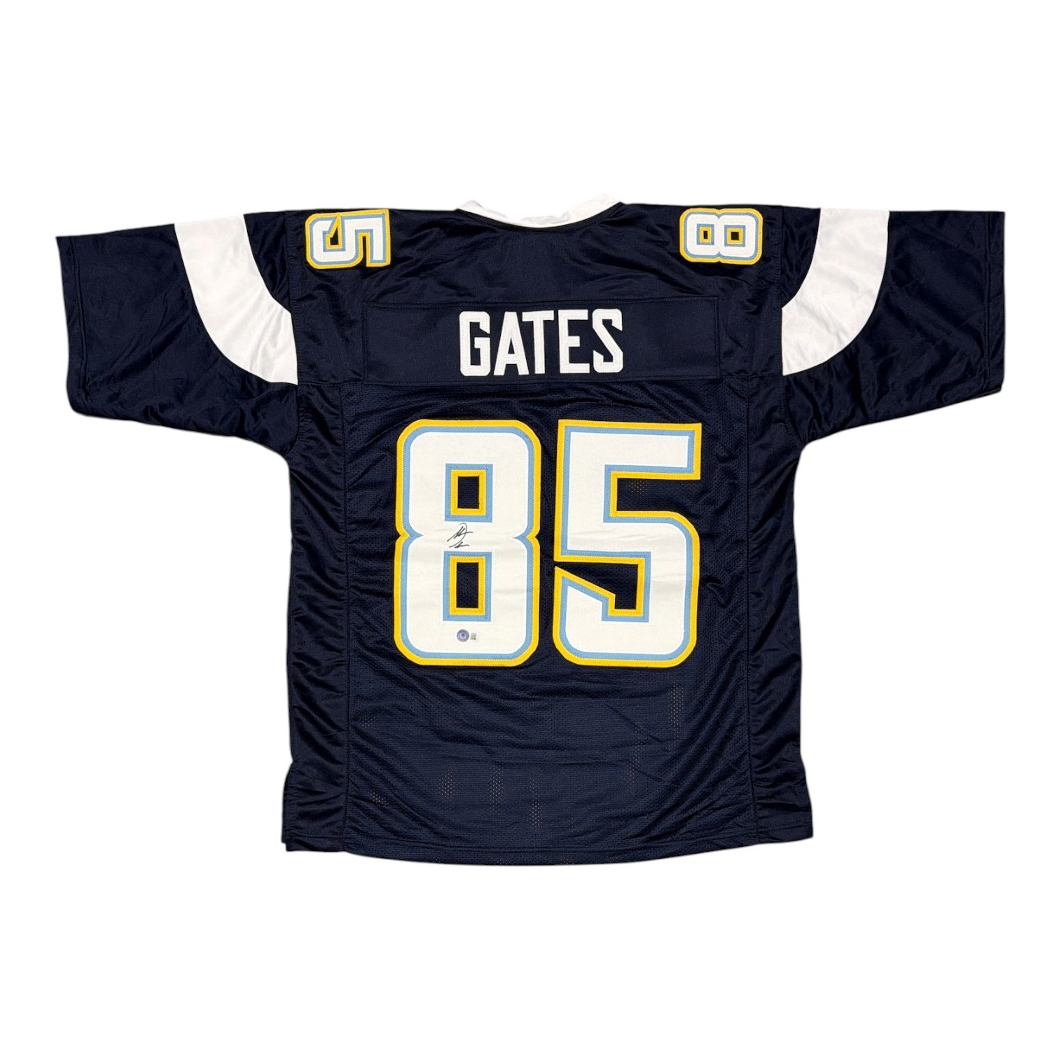 Antonio Gates Signed San Diego Chargers Custom Jersey Beckett Witness BAS COA