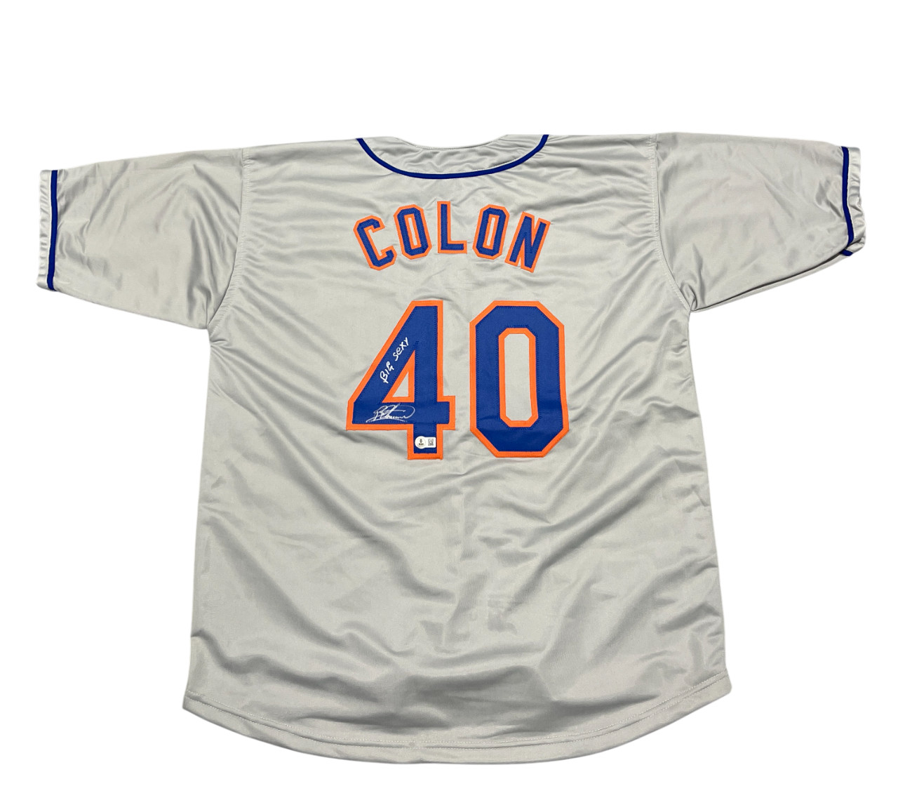 Bartolo Colon Signed Mets Custom Jersey w/ Big Sexy Beckett Witness BAS COA