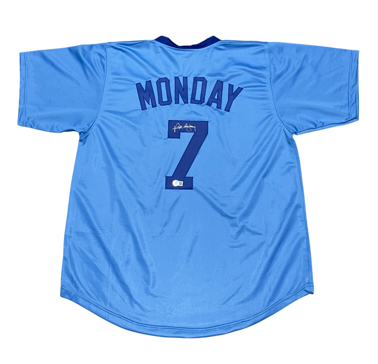 Rick Monday Signed Chicago Cubs Custom Jersey Beckett Witness BAS COA