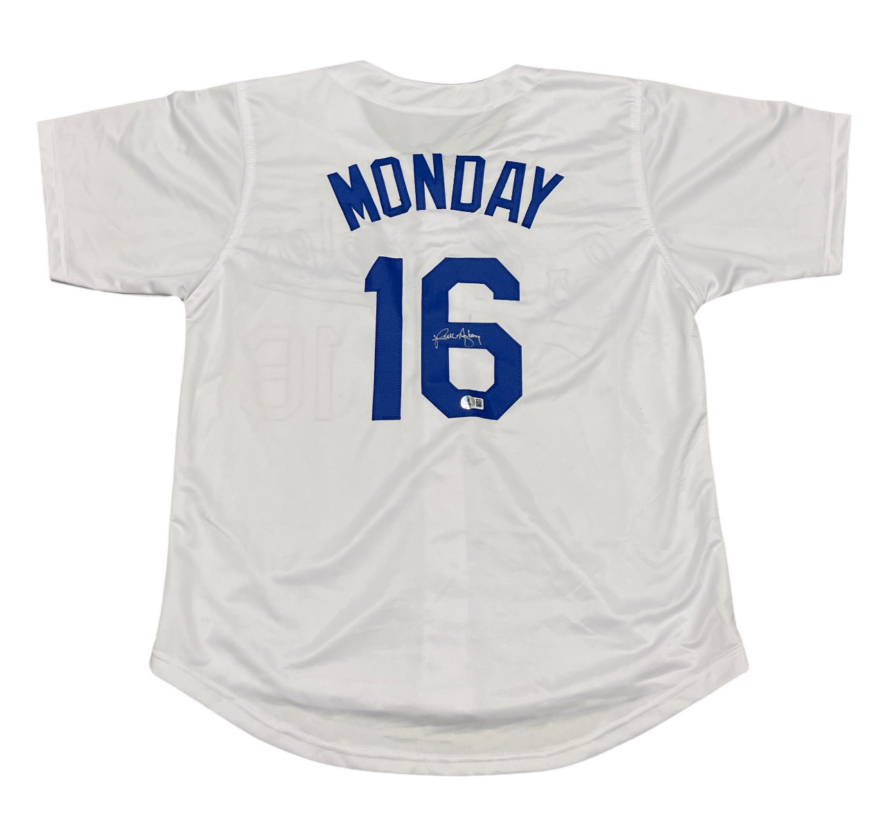 Rick Monday Signed Los Angeles Dodgers Custom Jersey Beckett Witness BAS COA